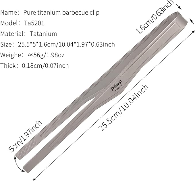 Titanium BBQ Tongs Grill Tongs Tweezer Clip Multi Function for Kitchen Salad Steak Barbecue Buffet (Large+Small）
