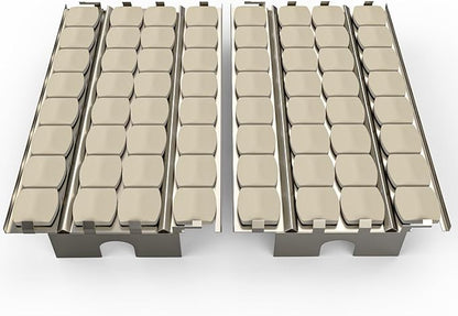 SafBbcue Heat Plate Flame Tamer with Ceramic Briquettes Replacement Parts for Lynx LDR27 LDR30 LIJ27 LIJ30 LDR42 LIJ42 LDR54 LIJ54 LSB1 LSB2 LBQ27 LBQ36 LBQ48