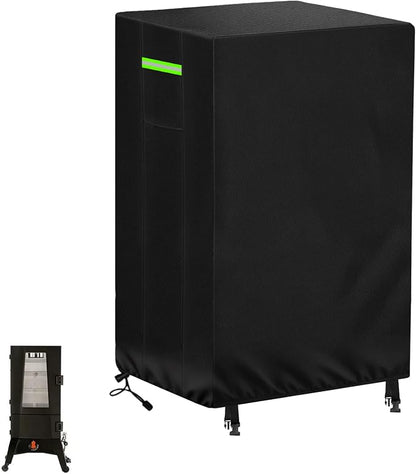 420D Vertical Smoker Cover Fit for Pit Boss Series 3, 23x22x47in | PU Coating, Waterproof Buckle, Bottom Drawstring,Waterproof Grill BBQ Cover Outdoor with Buckle