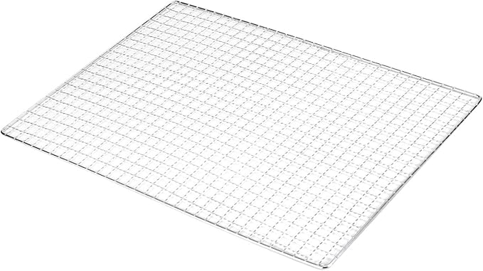 Stainless Steel Mesh BBQ Grill Grate Grid Wire Rack Cooking Replacement Net, Reusable Non-Stick BBQ Rack Cross Wire Grill Mat for Home Party Camping Barbecue Outdoor Picnic(Size:25x40cm)