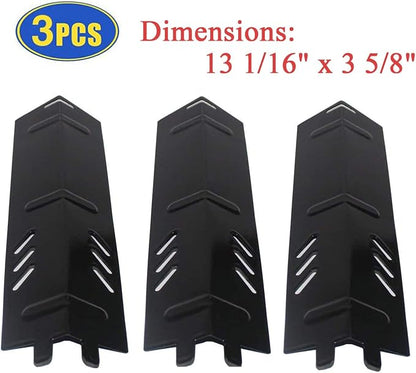 Grill Replacement Parts for Backyard & Uniflame Grills, 3 Pack Heat Plate Shields & Burner Tubes Repair Kit for BY13-101-001-11, BY14-101-001-01, GBC1429W, GBC1329WRS-U