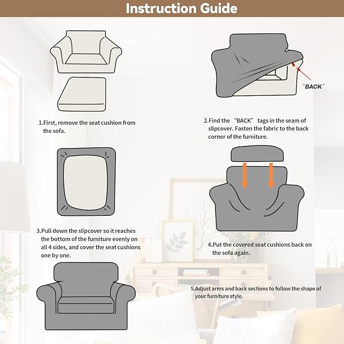 WEERRW Velvet Stretch 2 Pieces Chair Sofa Slipcovers Washable, Light Brown | Armchair Slipcovers Luxury Soft Velvet Plush Furniture Protector Couch Cover with Elastic Bottom for Kids Pets, Small