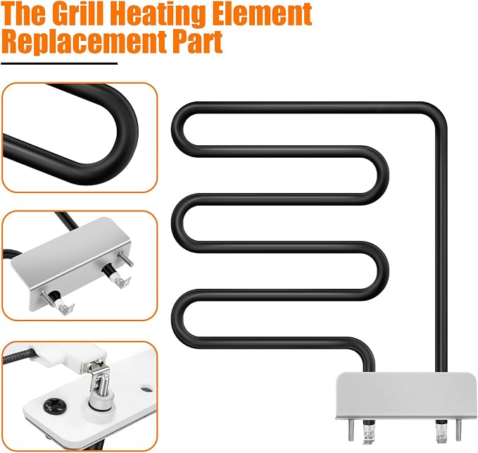 1200 Watts Electric Smoker Heating Element, 120 Volt | Heat Element Replacement Part 9907120027 for 40" Digital Control Smoker 20070613,20072612,for Materbuilt Electric Smoker