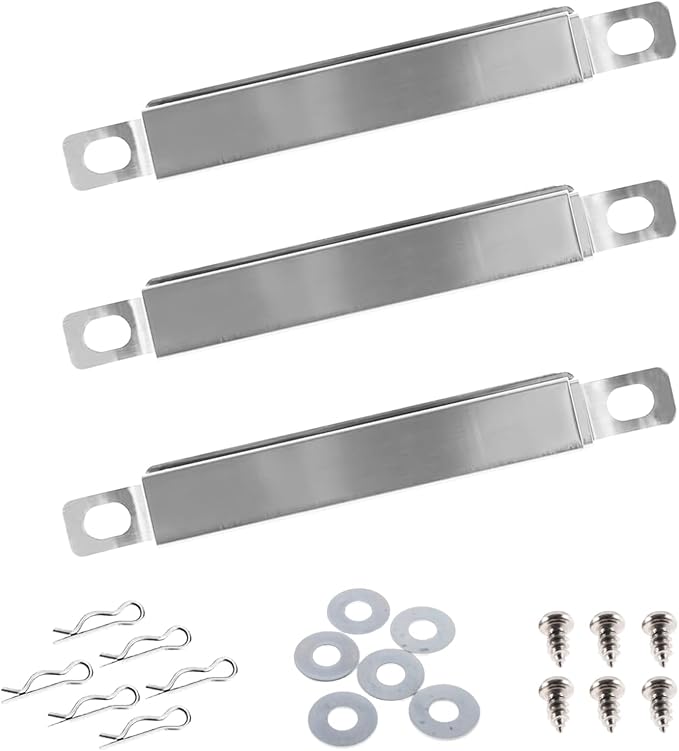 3-Pack Universal Adjustable Crossover Tubes for Charbroil | Carryover Tubes for Charbroil Kenmore and Others Most Gas Grill
