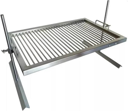 Premium Argentine Grill - Stainless Steel Argentina Grill - BBQ Parrilla Asado - Height Adjustable Grill - Sor Pampa Grill (24 x 16 in)