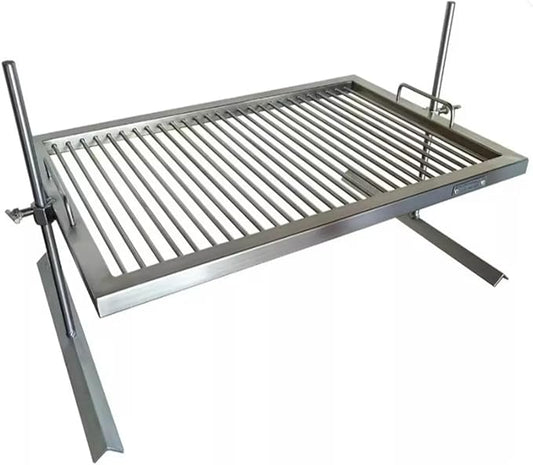 Premium Argentine Grill - Stainless Steel Argentina Grill - BBQ Parrilla Asado - Height Adjustable Grill - Sor Pampa Grill (24 x 16 in)