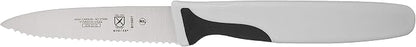 Mercer Culinary M19901P Millennia Black Handle, 3-Inch Slim Serrated, Paring Knife