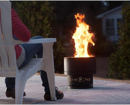 Portable Inferno Smokeless Wood Pellet Outdoor Fire Pit, Rust Proof, 13.5" Diameter, Stainless Steel