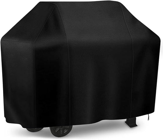 iCOVER Grill Cover, 60 inch BBQ Grill Cover for Outdoor Grill, Anti-UV & Fade Resistant Gas Grill Cover, Waterproof Barbecue Grill Covers for Weber, Char-Broil, Nexgrill and More, Black