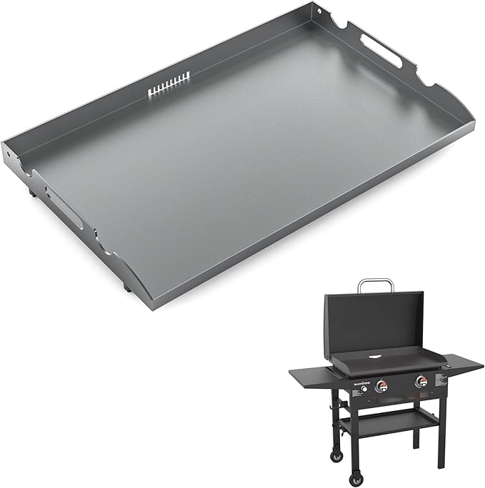 New Upgrade 28 Inch Griddle Replacement Top for Blackstone 28" Flat Top Grill 1803 1924 1883 1853, Gas Griddle Replacement Parts Top with Rear Grease System for Most Blackstone 28" Flat Top Grill