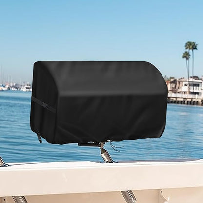 Boat Grill Cover for Magma Cabo Gas Grill, Waterproof Heavy Duty BBQ Covers for Magma ChefsMate Grill for Marine Grills Accessory Winterproof - 23" x15" x15"
