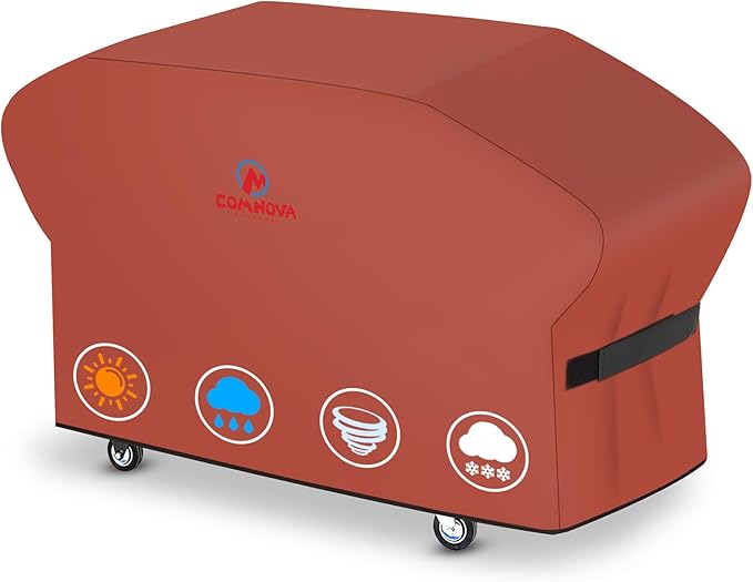 M COMNOVA OUTDOORS 28 Inch Griddle Cover - Blackstone Pro Series Compatible, Heavy Duty Waterproof, Orange
