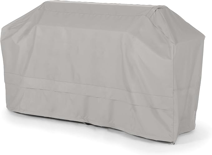 Covermates Island Grill Cover - Rip-Resistant Water-Resistant All-Weather Outdoor BBQ Cover with Mesh Vents, Heavy-Duty 600D Polyester Protection for Large Island Grills, 110 Inch, Ripstop Grey