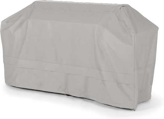 Covermates Island Grill Cover - Rip-Resistant Water-Resistant All-Weather Outdoor BBQ Cover with Mesh Vents, Heavy-Duty 600D Polyester Protection for Large Island Grills, 110 Inch, Ripstop Grey