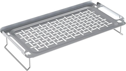 Universal Griddle Warming Rack for Blackstone, Stainless Steel Grill Rack for Weber, Grill Warming Tray for Charbroil, Griddle Racks for Nexgrill and Most Flat Top Grills, Accessories for Weber 6784