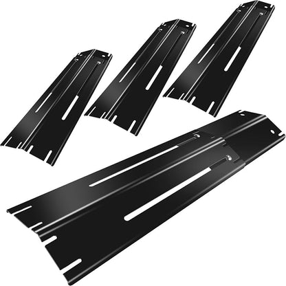 Adjustable Grill Heat Plates Shield 11.75-21 inch for Charbroil Grill Replacement Parts, Dyna Glo Grill Replacement Parts, 4 Pcs BBQ Grill Accessories for Backyard Nexgrill Flavorizer Bar