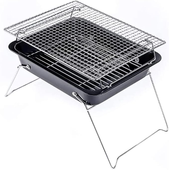 IRYZE Portable Charcoal Grill Charcoal Barbecues Grill Portable Folding Charcoal Barbecue Outdoor Stainless Steel BBQ BBQ Grill for Outdoor