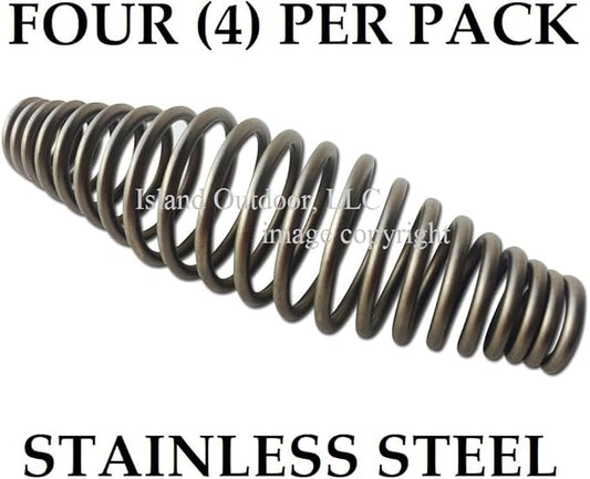 LavaLock Four of 5" Stainless Steel Spring Handle BBQ Smoker Grill Pit Wood Furnace Stove