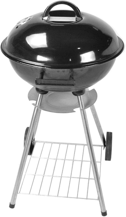 Portable Charcoal Grill, 18.5 Inch Barbecue Grill and Smoker Heat Control Round BBQ Kettle with 4 Detachable Stainless Steel Legs for Garden & Outdoor Cooking