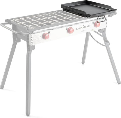Camp Chef Single Burner Griddle | 16 Inch, Covers One Burner, Pre-Seasoned Flat Top, Even Heat System