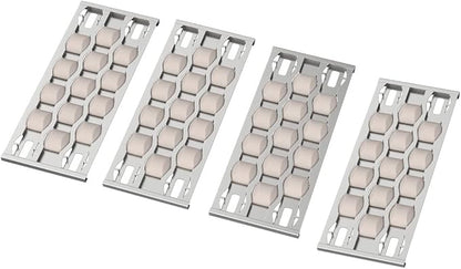 SafBbcue 720-0057 CG3CKW Heat Tray Replacement for Nexgrill 720-0057-3B Turbo Capt'n Cook CG4CKW CG3TDN CK4CKWN Grills Heat Plate with Ceramic Briquettes