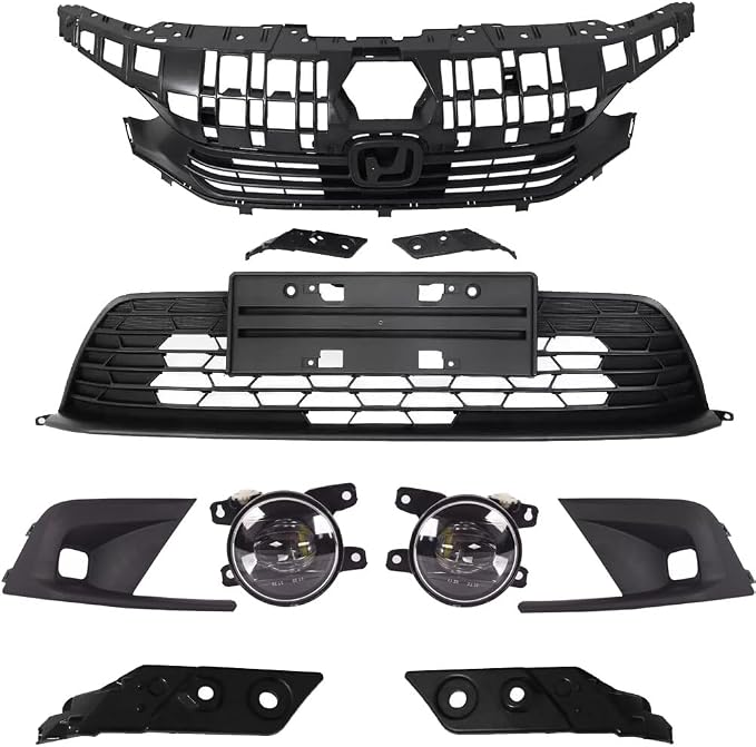 For 2022 2023 for Civic Grill With Front Light Eyelids And Fog Lights Kit New Genuine OEM Replacement