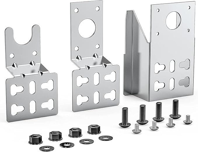 Onlyfire 6902 Universal Barbecue Grill Stainless Steel Rotisserie Motor Bracket Set