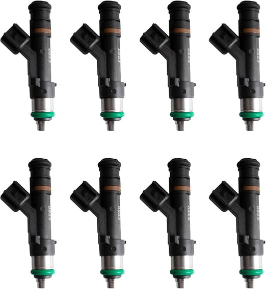 TRQ Fuel Injector Set | For 2009-2014 Ford E-150 E-250 2009-2016 E-350 Super Duty 2009-2015 E-450 Super Duty