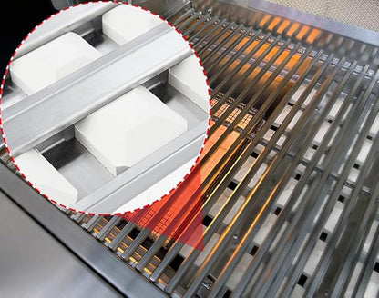 814554 S21759Y Ceramic Briquette Tray Replacement Parts for Wolf 36in Built in Grill Parts Twin Eagles Briquettes OG36 LP NG TEBQ36R-B TEBQ36G-B Briquette Tray Bricks with Heat Plates Rack