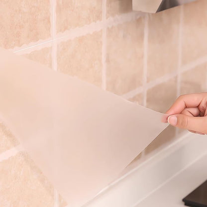 Window Film 17.7''x314.9'' Clear Contact Paper Window Privacy Film Frosted Glass Self-Adhesive Paper Removable Protective Film Waterproof Liner Drawer Shelf Kitchen Cabinet Desk Fridge Roll