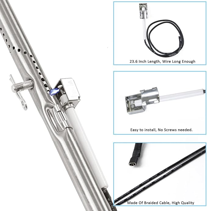 Grill Replacement Parts for Charbroil Performance 6 Burner 463244819 463238218 463276517 463276617, G470-5200-W1 Burner G470-0004-W1A Heat Plate for 5 Burner 463347519, 4 Burner 463347017 463342119