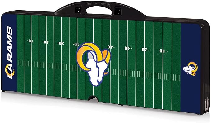 Picnic TIME NFL Football Field Folding Picnic Table, Camping Table, Outdoor Table with Umbrella Hole
