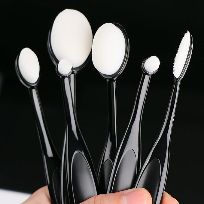 UNIMEIX 6 Pack Blending Brush for Card Making Crafting Ink Blender Brushes Set Tool Paper Background Brush Drawing