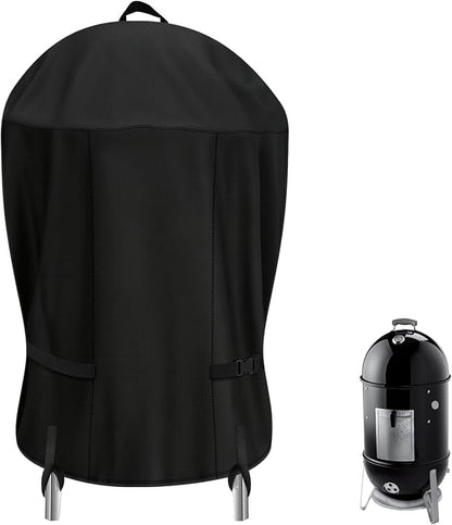 Smoker Grill Cover for Weber Smokey 22 inch,Waterproof Heavy Duty Charcoal Smoker Cover,Round Grill Cover for Most Charcoal Grill