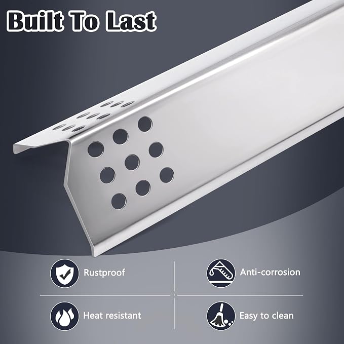 BBQ Grill Parts for Kitchenaid 4 Burner 720-0954, 720-0733, 720-0745, 740-0780, 720-0745B, 720-0733A, 740-0781, Stainless Steel Heat Plate, Burners, Igniter for Kitchen Aid Gas Grill Replacement Parts