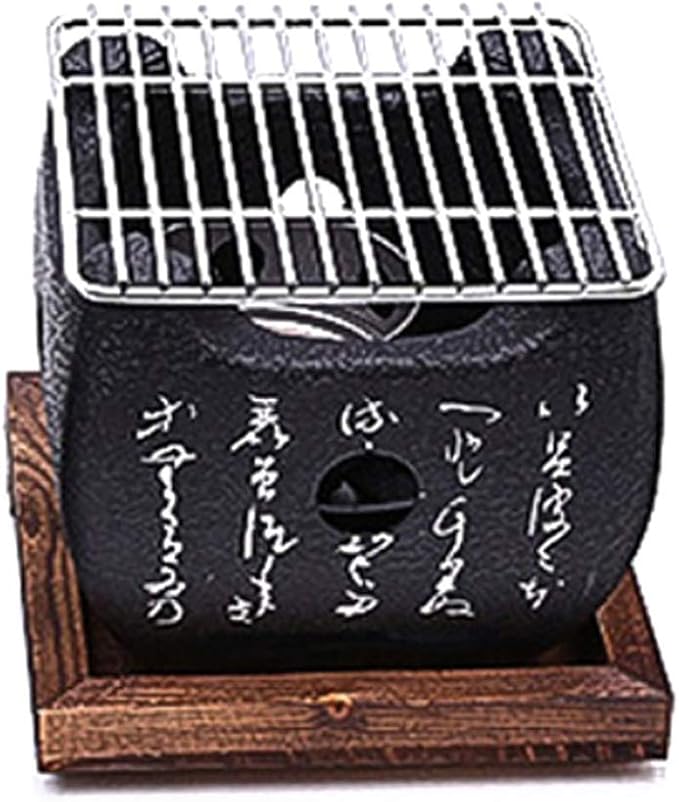 BBQ Barbeque Barbecue Grill,Portable Household Charcoal Barbecue Stove,Split Type Easy to Clean,Indoor and Outdoor，2 Size (Size : 15cm15cm)