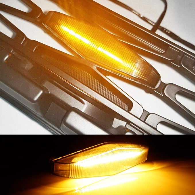 3pcs Amber Lens Amber LED Grille Lights Compatible with 2014-2019 4Runner TRD Pro Grille SR5 TRD off-road Limited TRO Pro
