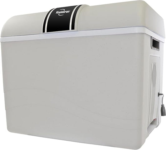 Koolatron 12V Iceless Cooler & Warmer – Portable 45 Qt Electric Cooler for Car, Truck, Camper, Boat, Hard Sided Mini Fridge for Camping, Picnic, Travel, Lunch, Food, Drinks, Bedroom, Office, Dorm