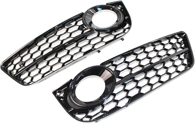 Fog Lamps Cover Front Bumper Honeycomb Mesh Grill Fog Light Cover A5 for Coupe/for Sportback
