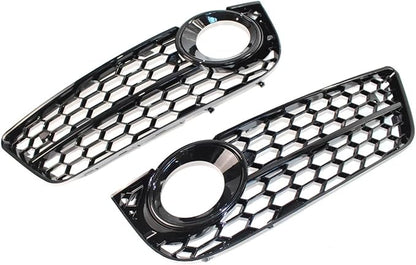 Fog Lamps Cover Front Bumper Honeycomb Mesh Grill Fog Light Cover A5 for Coupe/for Sportback