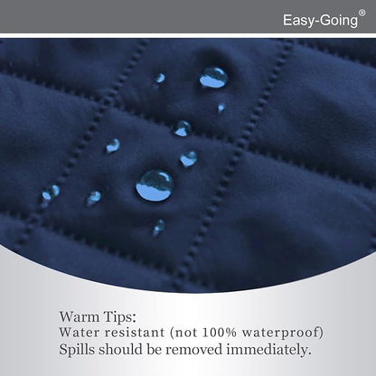 Easy-Going Reversible Couch Cover, Recliner 22 in, Navy/Ivory | Machine Washable Slipcover For Dogs, Water Resistant Furniture Mat For Living Room, Non-Slip Sofa Cover, Pet Friendly
