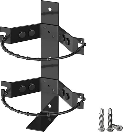 Premium Fire Extinguisher Mount Bracket - Universal Fit for 2.5&5lb Extinguishers, Heavy-Duty & Easy Installation - Ideal for Home, Truck, RV, Vehicle, Boat, Marine & Commercial Use - Black