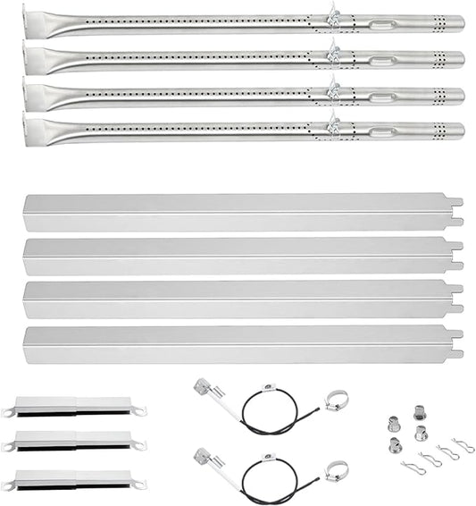 463365021 Grill Replacement Part for Charbroil Performance 4 Burner Gas Grill Heat Tents 463354021 463365522 463351021 G325-0002-W1 Heat Plates Burner Crossover Tube Igniter Grill Parts