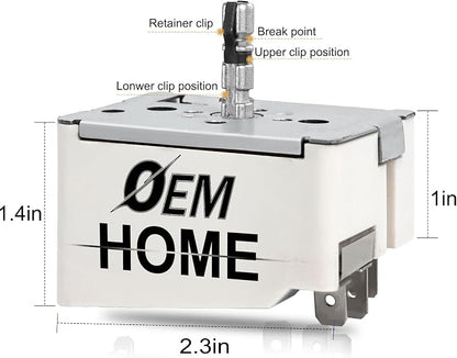WP3149400 3149400 3148954 3148953 Range Surface Burner Infinite Switch for Large 8 Inch Burner Replace Parts: 2786 AP6007666 PS11740783 EAP11740783 310180 311846 311858 311859 Fits for Whirlpool