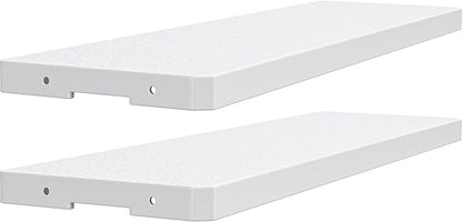YITAHOME 35 Cuft Resin Storage Shed Shelves, 47 in x 12.6 in Space-Saving Waterproof Shelf with 8 Screws for 4.3x2.5x3.4 FT Horizontal Storage Sheds, Easy Assembly, 2PCS, Gray