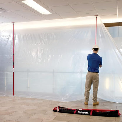 ZipWall 20' 2-Pack Spring-Loaded Poles for Dust Barriers for remodeling, renovation and repair work, KT20