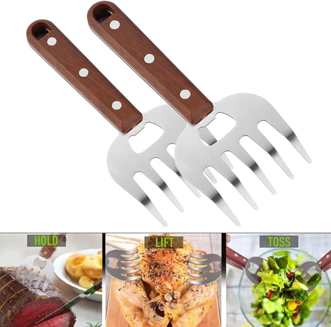 ARFUKA Meat Shredder Claws Pulled Pork Claws for Meat Shredding Chicken Shredder Tool Barbecue Accessories Gift for Men Pack of 2
