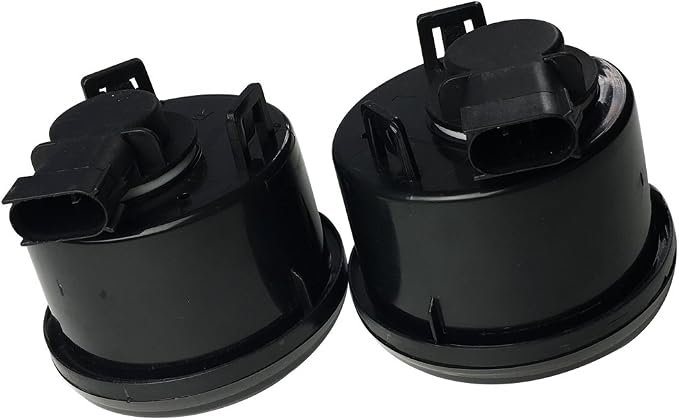 SXMA Front Signal Lightstars Front Grille LED Lights Lamps Assembly for J Ee p JK Wrangler 2007-2017, Round Portable Plug and Play-1pair, J026-5