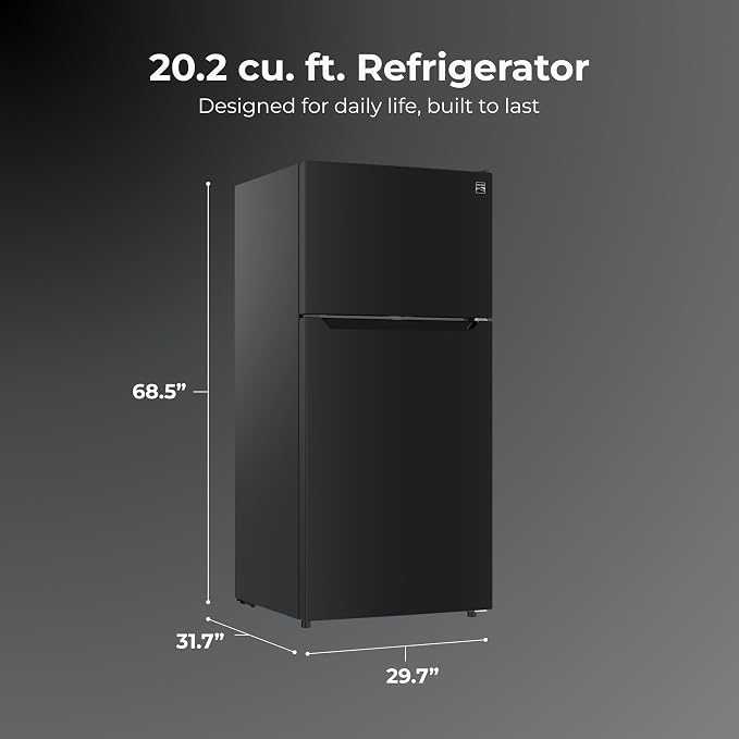 Kenmore 20.2 cu. ft. 30" Wide Top Mount Refrigerator - Black