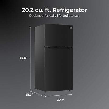 Kenmore 20.2 cu. ft. 30" Wide Top Mount Refrigerator - Black